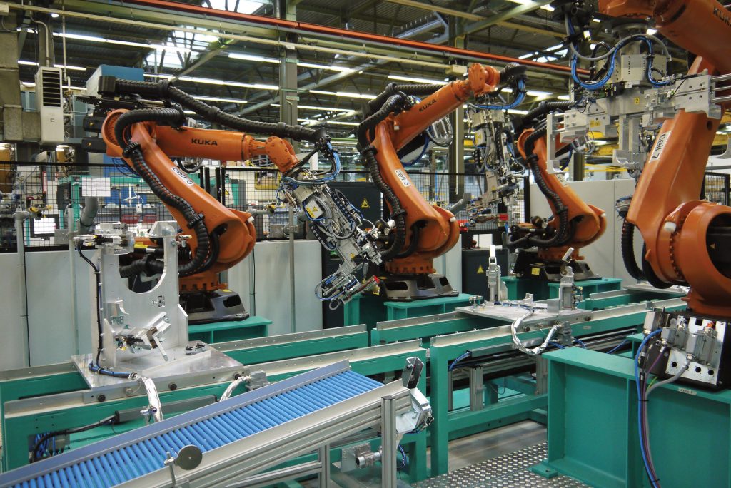 Robots in the robotics industry